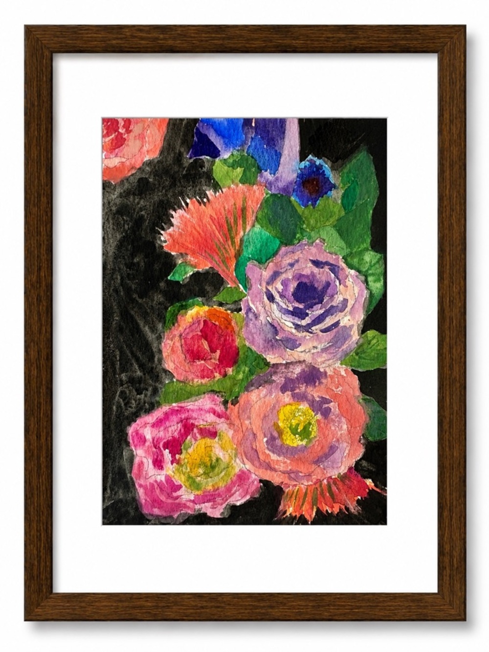 Framed original watercolor